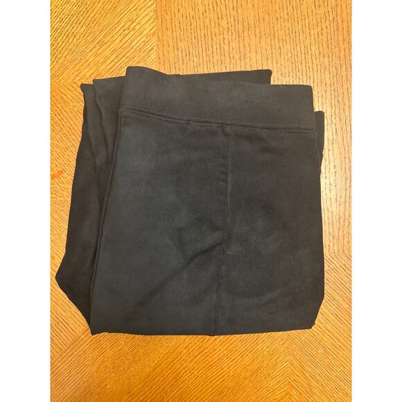 NYDJ Slim Bootcut Pull-On Black Faux Suede Pants Size 6 - Picture 7 of 10